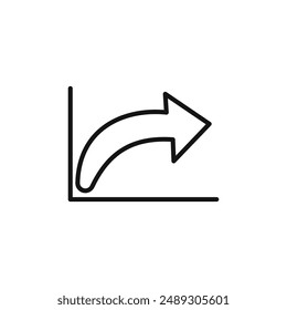 Share page logo sign vector outline