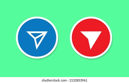 Share, Paper Plane Icon Vector in Flat Style