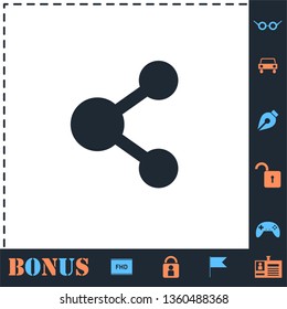 Share. Perfect icon with bonus simple icons
