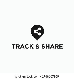 share pin logo. local logo