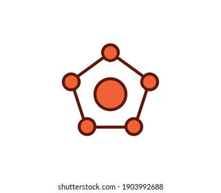 Share premium line icon. Simple high quality pictogram. Modern outline style icons. Stroke vector illustration on a white background. 