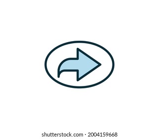 Share premium line icon. Simple high quality pictogram. Modern outline style icons. Stroke vector illustration on a white background. 