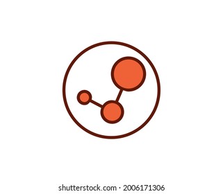 Share premium line icon. Simple high quality pictogram. Modern outline style icons. Stroke vector illustration on a white background. 