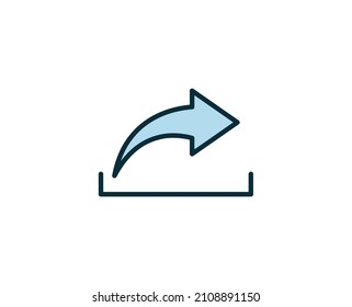 Icono de línea premium de compartición. Pictograma sencillo de alta calidad. Iconos modernos de estilo de contorno. Ilustración vectorial de trazo sobre un fondo blanco. 