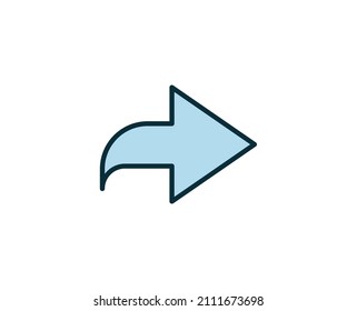Das Premium-Line-Symbol teilen. Einfaches hochwertiges Piktogramm. Moderne Kontursymbole. Schlagt Vektorgrafik auf weißem Hintergrund. 