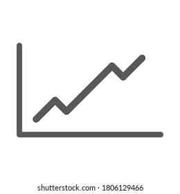 Share price icon on white background vector illustration