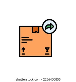 share product vector icon filled line style. Perfect for website, application, commerce, presentation, logo and more. simple and modern color outline icon