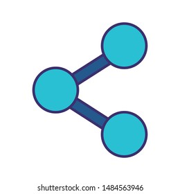 share publish symbol isolated icon