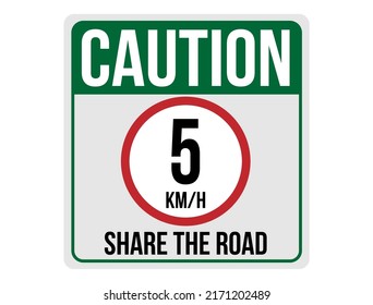 Share Road 5km H Caution Full Stock Vector (Royalty Free) 2171202489 ...