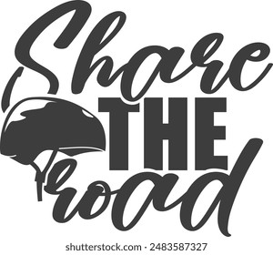 Share The Road - Bicycle Illustration
