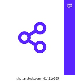 Share send line vector icon