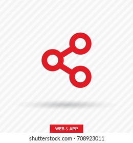 Share send line vector icon