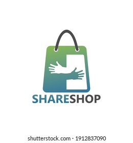 Diseño de plantillas de logotipo de Share shop
