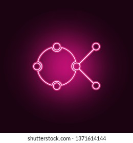 Share sign icon. Elements of Web in neon style icons. Simple icon for websites, web design, mobile app, info graphics
