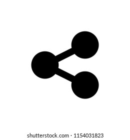 Share sign icon illustration vector, white background