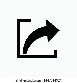 share sign icon vector symbol isolated
