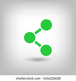 Share sign icon. Vector web design