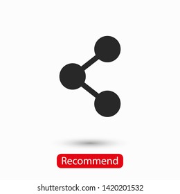 Share sign icon. Vector web design