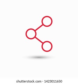 Share sign icon. Vector web design