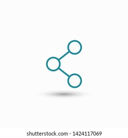 Share sign icon. Vector web design