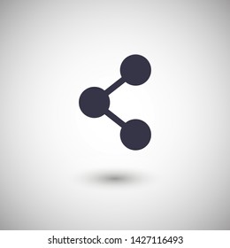 Share sign icon. Vector web design