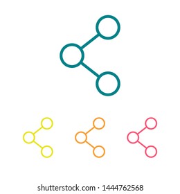 Share sign icon. Vector web design