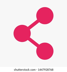 Share sign icon. Vector web design