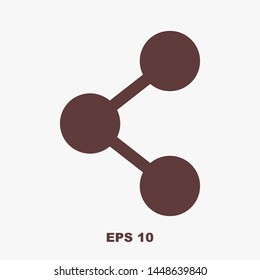 Share sign icon. Vector web design