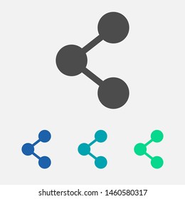 Share sign icon. Vector web design