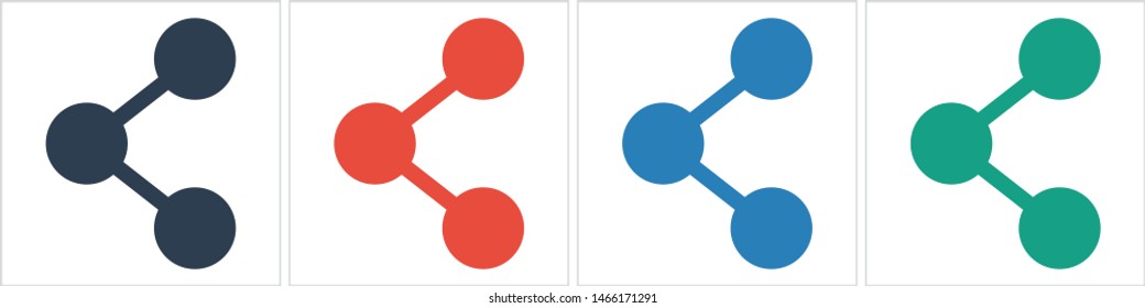 Share sign icon. Vector web design