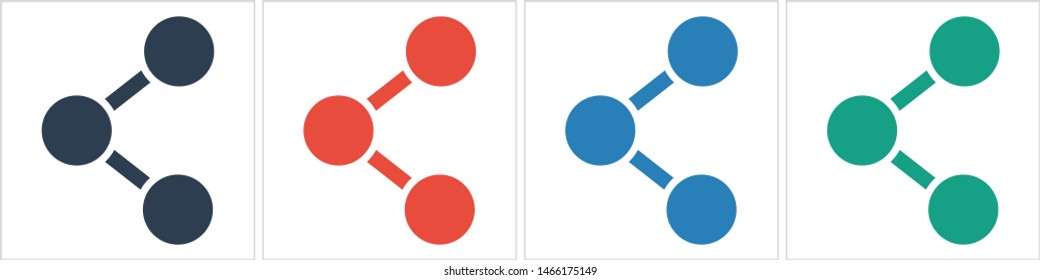 Share sign icon. Vector web design