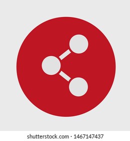 Share sign icon. Vector web design