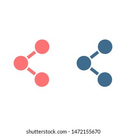 Share sign icon. Vector web design