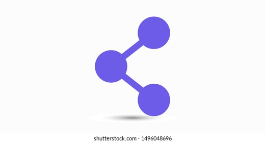 Share sign icon. Vector web design