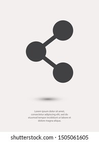 Share sign icon. Vector web design