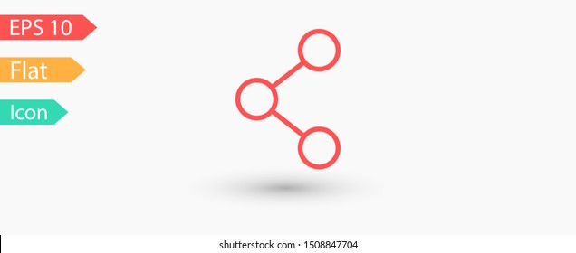 Share sign icon. Vector web design