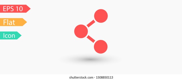 Share sign icon. Vector web design