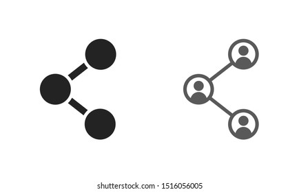 Share sign icon. Vector web design