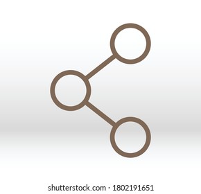 Share sign icon. Vector web design
