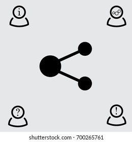 Share sign vector icon