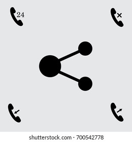 Share sign vector icon