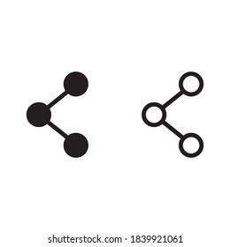 Share simple web icon in vector