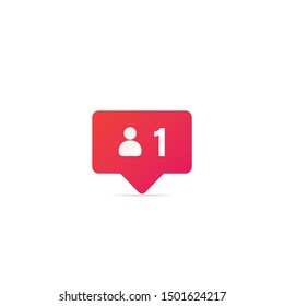 share Social media network notification. User button symbol, for web, browsing, logo. Flat style vector graphic illustration