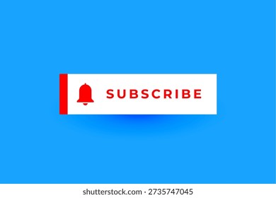 Compartir y Suscribirse Icono de campana para Vector de App de redes sociales