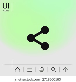 Share symbol icon, elements for your design