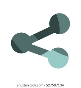 share symbol isolated icon