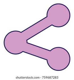 share symbol isolated icon