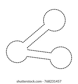 share symbol isolated icon
