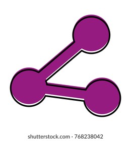 share symbol isolated icon