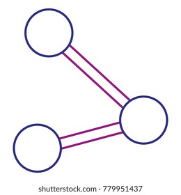 share symbol isolated icon